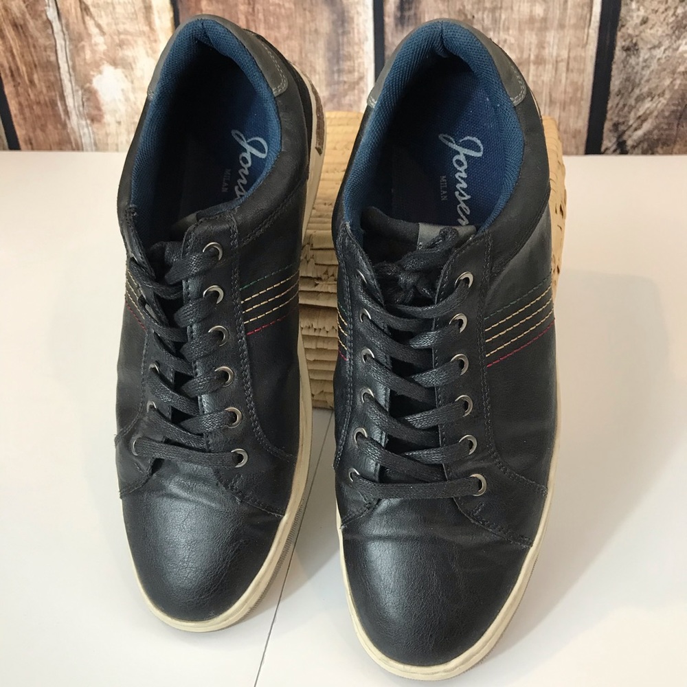 Jousen Men’s Leather Retro Oxford Sneaker 12